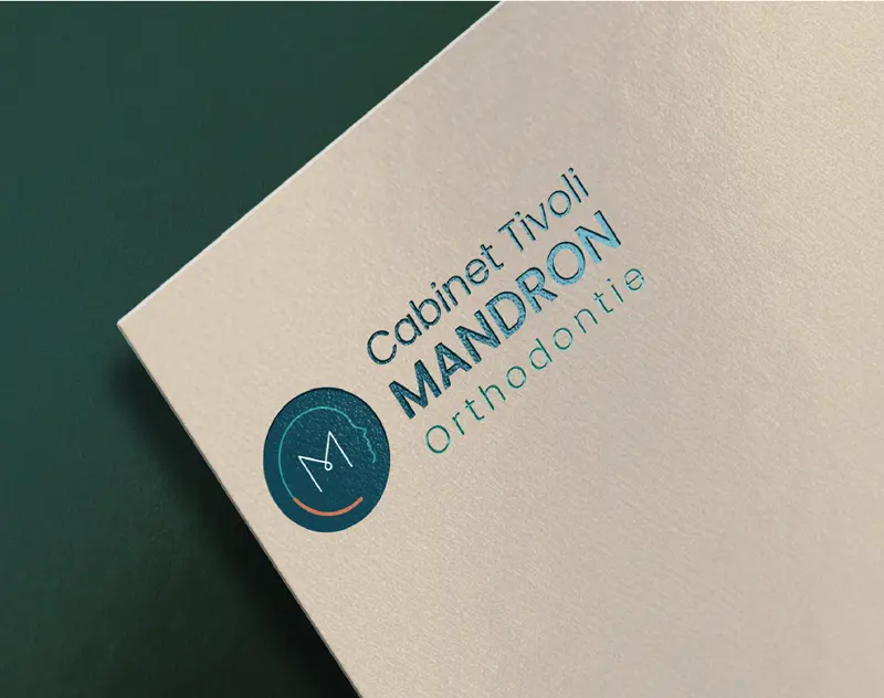 Identité visuelle du cabinet Tivoli Mandron orthodontie par Juud agence de communication visuelle à Bordeaux